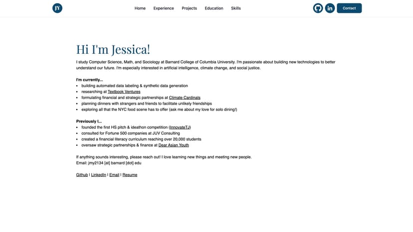 Picture of Portfolio Website